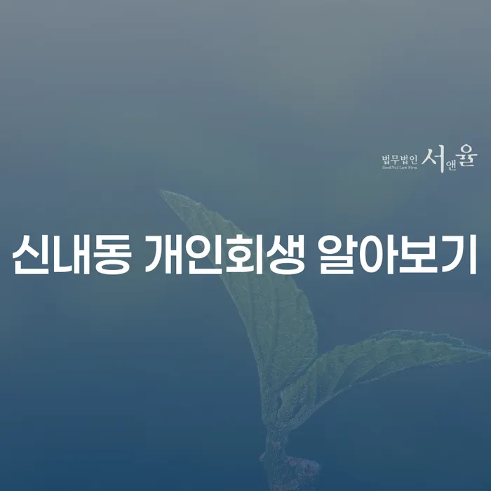 신내동 개인회생 알아보기