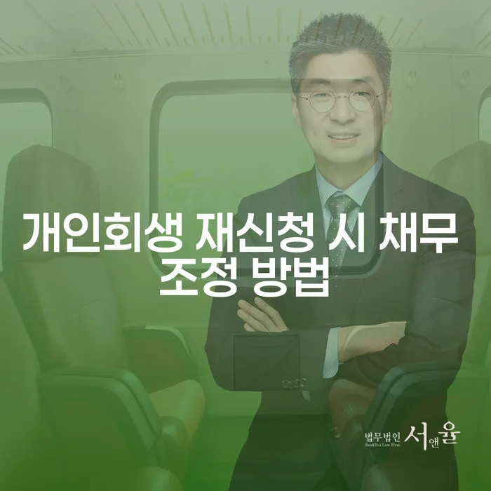 개인회생 재신청 시 채무 조정 방법은 어떻게 해야 할까요?