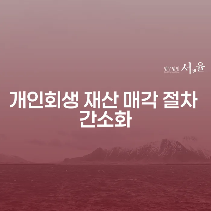 개인회생 재산 매각 절차 간소화, 어떻게 가능할까요?