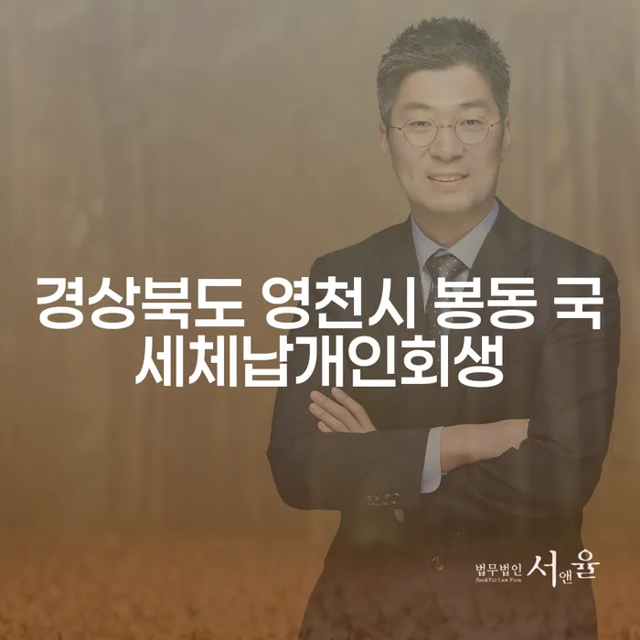 경상북도 영천시 봉동에서 국세체납으로 힘들어하는 당신을 위한 개인회생 방법은?